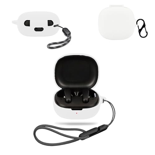 Anker Soundcore P25i �p �P�[�X �J�o�[ �yNOUKAJU�z ���C�����X �C���[�z�� �V���R�� �ی�P�[�X �i�J���r�i�t��+�X�g���b�v�t�� �j �����h�~ �L�Y�h�~ �ϏՌ� �����[�d�\ �h�� �h�o (�z���C�g)