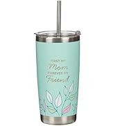 Christian Art Gifts Large Sturdy Stainless Steel Tumbler Travel Mug for Mothers: First My Mom, In...