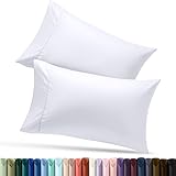 Utopia Bedding Pillowcases 2 Pack – (King, White) - Brushed Microfiber Pillow Covers - Maximum Softness - Elegant Double-Stitched Tailoring - Reduces Allergies and Respiratory Irritation