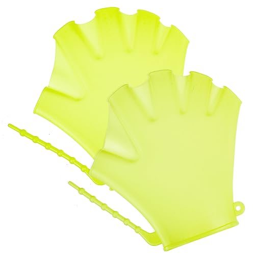 2pcs Diving Gloves Swimming Glove Swim Hand Protector Water Gloves Swim Practicing Hand Cover Nylon Swim Glove Wear-Resist Swim Mitt Swim Supply Diving Auxiliary Gloves Swim Gloves