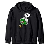 Dinosaurio T-rex Camiseta de manga corta con texto en inglés 'Genie Lamp' Sudadera con Capucha