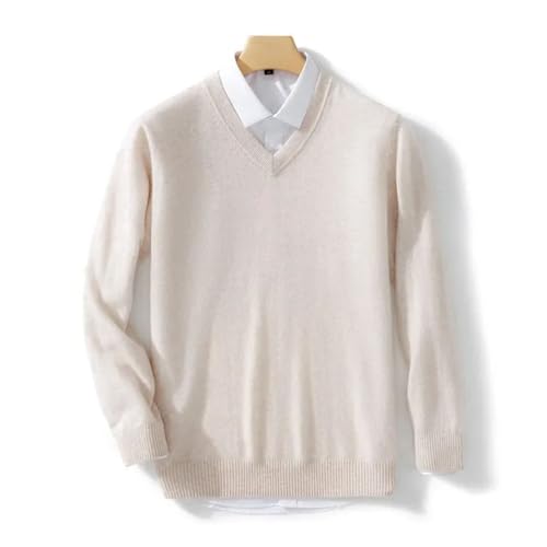 V Neck Long Sleeve Pullover Sweater Mens Business Classics Knitted Fashion Comfortable Warm3