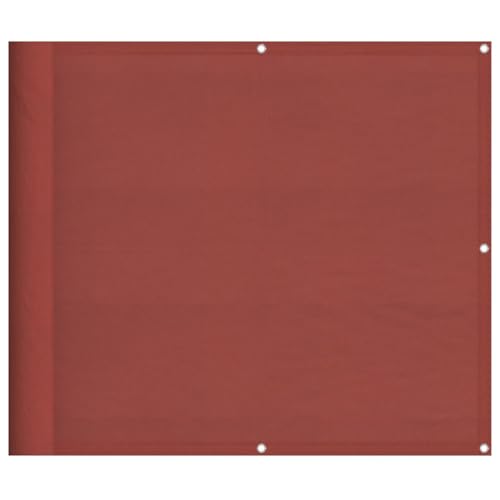 vidaXL Balkon-Sichtschutz Terrakotta 90x700 cm 100% Polyester-Oxford, Balkonsichtschutz, Balkonbespannung, Balkon Windschutz, Sichtschutz