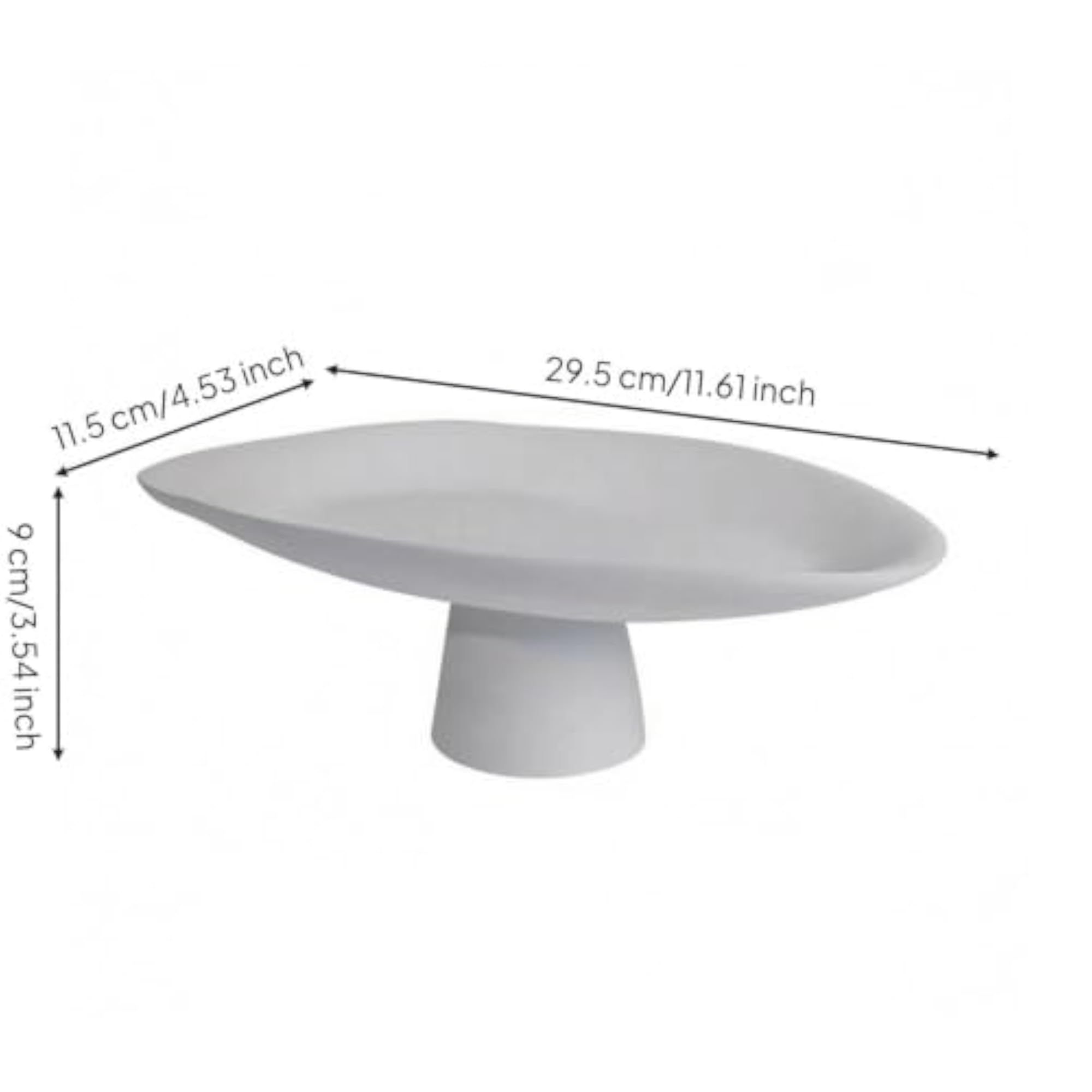 Resin Decorative Tray with Sculptural Modern Design