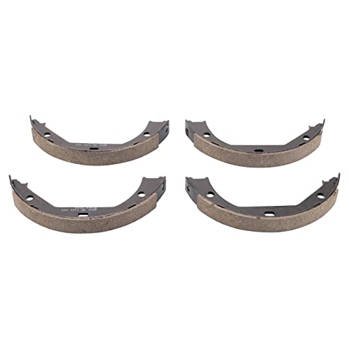 Image of TRQ Rear Brake Pad and Rotor Set Ceramic Parking Brake Shoe Compatible with 2012-2013 BMW 335i 2013 335i xDrive