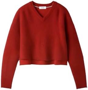 Amazon | [ミースロエ] シャギーVネックワイドニット MWNT245002