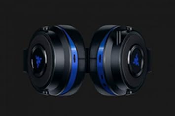 Razer Thresher 7.1 - PS4, PS5 ve PC için Kablosuz Oyun Kulaklığı (Kablosuz Kulaklık, Dolby 7.1 Surround Ses, 16 saat Pil Ömrü, Geri Çekilebilir Mikrofon) - Siyah/Mavi