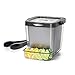 OXO 11169200 Good Grips Double Wall Ice Bucket with Tongs and Garnish Tray,Gray