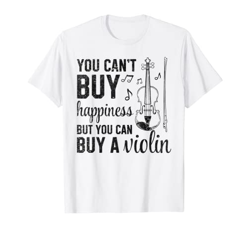 You Can't Buy Happiness But You Can Buy A Violin Love Camiseta