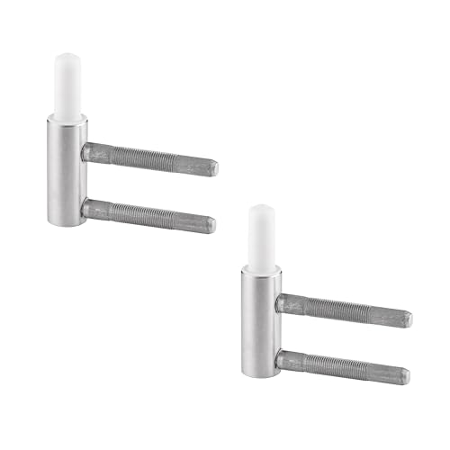 Rahmenteil 2-tlg. für Holzzarge, für Zimmertüren, mit Gleitlager, Bolzen 10mm, vernickelt (2) Rahmenteil 2-tlg. für Holzzarge, für Zimmertüren, mit Gleitlager, Bolzen 10mm, vernickelt (2)