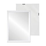LOLAhome - Espejo Decorativo de Pared con Marco Blanco de plástico para...