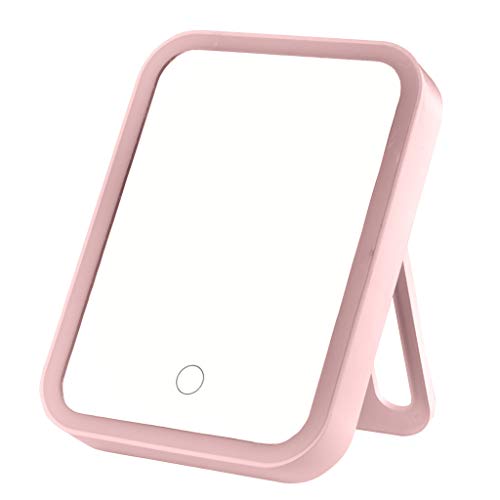 RipengPI Kosmetikspiegel mit 33 LEDs, beleuchtet, verstellbare Helligkeit, Kosmetiktisch