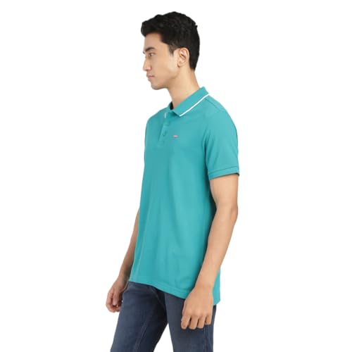 Image of Levi's Men's Regular Fit Solid Polo T-Shirt