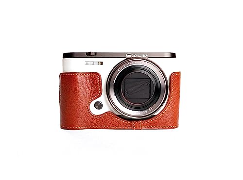 Housse en cuir véritable Casio ZR3500 évite rayures boîtier étui marron