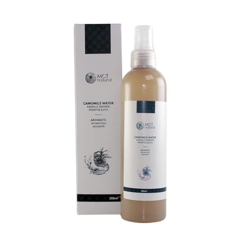 MCT natural | Kamillenwasser 250ml | naturrein | Gesichtspflege gegen Unreinheiten | Hautpflege | Naturkosmetik | Für empfindliche und gereizte Haut