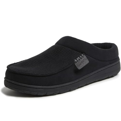 Image of Dearfoams Men's Brendan Indoor /Outdoor Breathable Memory Foam Clog House Shoe with Wide Widths Slipper