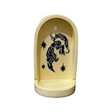 SLXLYH Adorno decorativo de cerámica pintado a mano para escritorio, soporte decorativo de cerámica para repisas de pared, estante de mesa, festival, celebración, pintado a mano