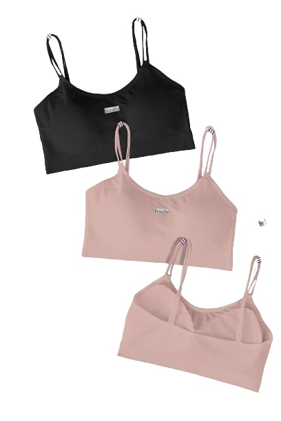 LADHAVA Cotton Lightly Padded Non-Wired Wire Free T-Shirt Full Cup Air Sport Bra Regular wear Sport wear Half Coverage (Multicolor 27) Pack of 3 Size : 28