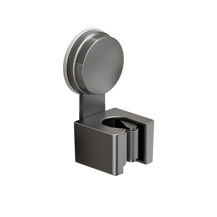 Gorocking モップホルダー 吸盤式 ほうきホルダー 壁掛け 掃除用具収納 穴あけ不要 直径18-28mm対応 強力吸盤 取り外し可能 (2, ガンメタ)