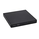External CD Drive，DLIUZ USB 2.0 Portable Slim External Drive, CD/DVD-RW Drive, CD-RW Rewriter Burner For High Speed Data Transfer for Laptop Notebook PC Desktop Computer (2.0Black)
