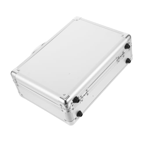 Vaguelly Mallette Aluminium Rigide Boîte à Outils Portable Étui De Rangement Multifonctionnel avec Loquet De Sécurité