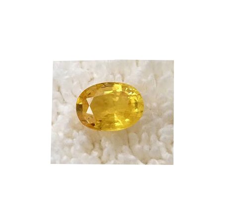 Untreated Loose Very High Quality Earth Mined Yellow Sapphire Stone 2.5 Carat by Gemselect