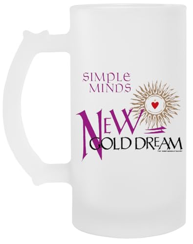 Simple Minds New Gold Dream Vaso De Cerveza Transparente Con Asa