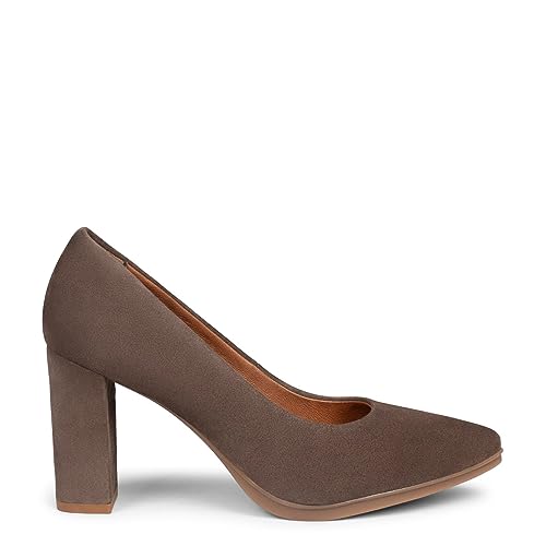 Zapatos de tacón Piel Ante, MARRÓN EU 37