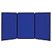 Quartet Show-It! 3-Panel Display System, 6 x 3 Feet, Double-sided, Blue/Gray (SB93513Q)