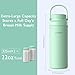 YunBaby Portable 22oz Breastmilk Chiller for Outdoor, Life Saver with 360° Total, Keeps Milk Fresh Cooling for 24 Hours, Breastfeeding Essentials with 2pcs Bottle for Breastmilk Storage, Green