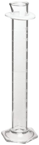 Cilindro Pyrex Corning 3022 de 1L con escala métrica calibrada y pico vertedor