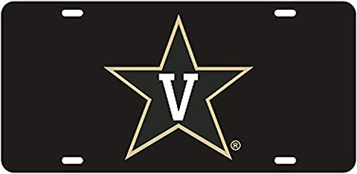 Dixie Dawgs Vanderbilt Acrylic License Plate Officially Licensed Commodores