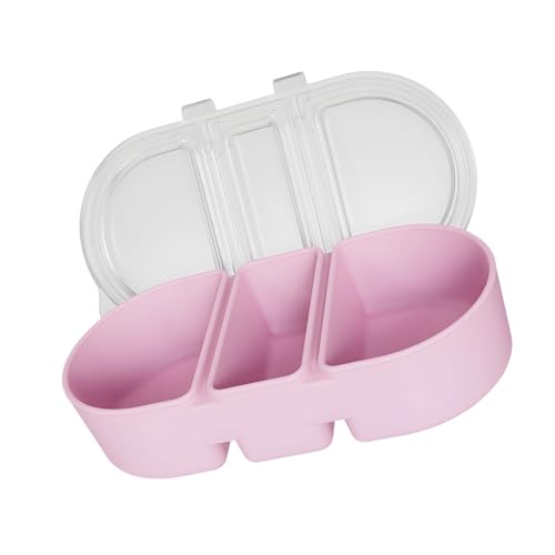 PLCPDM (Confezione da 3) Scatole Multiuso in Silicone per conservazione, divisioni Separate, Impermeabili, per Salse, Carne Come Freddo, accettano Cucina, Viaggi, casa, immuni Freddo