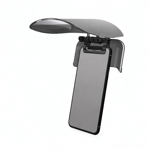Clip-On Phone Screen Sunshade Foldable Anti-Glare Smartphone Screen Hood for Outdoor Use Privacy Viewing Cover Compatible with iPhone & Android
