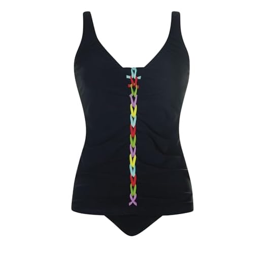 Sunflair Tankini Basic schwarz-Multicolor, Farbe:schwarz/Muticolor, Größe:40D