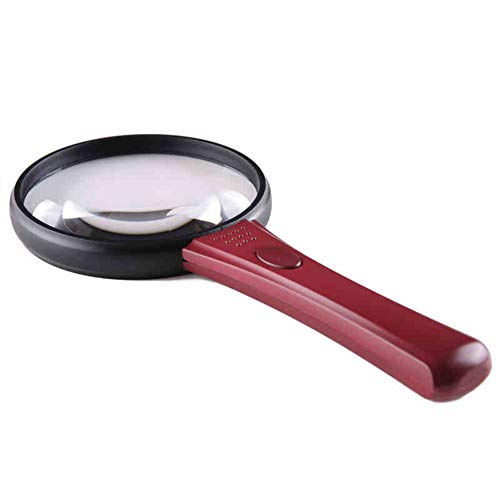 Loupe portative pour les personnes âgées miroir d'agrandissement HD LED