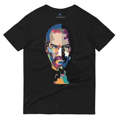 Steve Jobs Art T-Shirt - Black - S