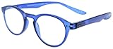 I Need You Hangover Panto Lesebrille – Extra lange Bügel für perfekten Halt am Hals – Modisches Design mit Federscharnier – Federleicht & Robust – +1,00 bis +3,00 dpt (Blau, + 3,00 dpt)