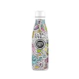 Cool Bottles Bottiglia termica in acciaio inox, 500 ml, Positive Revolution