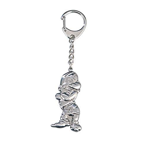 Disney Grumpy Pewter Keyring,Silver