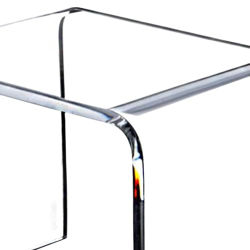 Table d'extrémité transparente ultra robuste avec structure minimaliste - 4