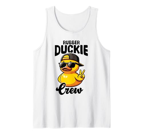 Rubber Duckie Crew Cool Patito Amarillo Pato de goma Camiseta sin Mangas