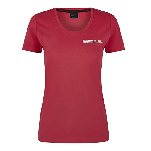 T-shirt Porsche Motorsport rouge femme vibrez pour la course