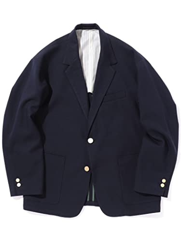 [ビームスライツ] テーラードジャケット BEAMAS LIGHTS ツイル ブレザー ジャケット メンズ NAVYxGOLD L