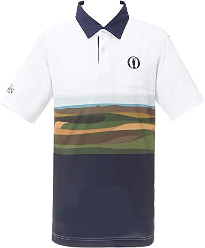 Amazon The Open コースイラスト 半袖ポロシャツ メンズ 171 ネイビー 98 ４８ｍサイズ ポロシャツ 通販