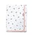 Ti TIN Coperta in Cotone Morbido e Assorbente per Neonato | Coperta Avvolgente 100% Cotone con Doppio Strato 2x180gr/m², 80x75 cm, Stampa Orso Panda, Colore Rosa