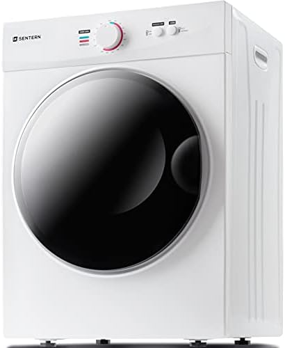 Sentern Portable Dryer Front Load, Compact Electric Clothes Dryer with Stainless Steel Tub, Easy Control Panel with 5 Drying Modes for Apartments