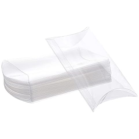 Caja de regalo de plástico transparente BENECREAT de 14 x 9 x 3 cm Cover