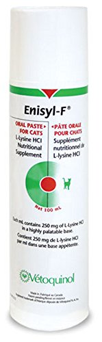 Vetoquinol Enisyl-F Oral Paste For Cats, L-Lysine HCI Nutritional Supplement 100 ml