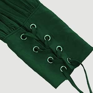 Men's Medieval Pirate Costume-Vintage Bandage Blouse-Mercenary Scottish Wide Cuff Shirt-Long Sleeve Viking Top - Image 3